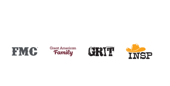 Logos for LMN, FMC, Great American Family, Grit, and INSP.