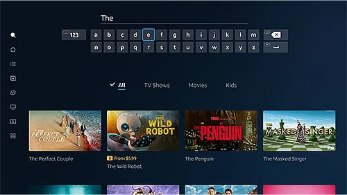 Gemini app search feature for TV shows, movies and more.